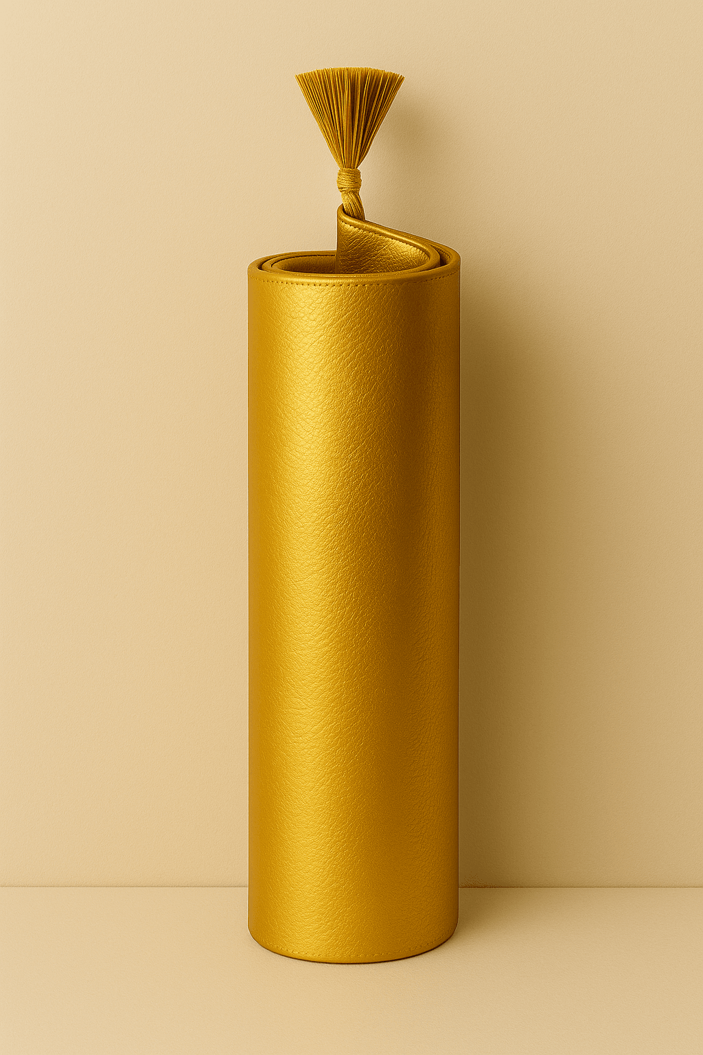 İsme Özel Deri Gold Seccade Seti - Çantalı Hediyelik 70x120cm | Lüks Tasarım - Carpetella