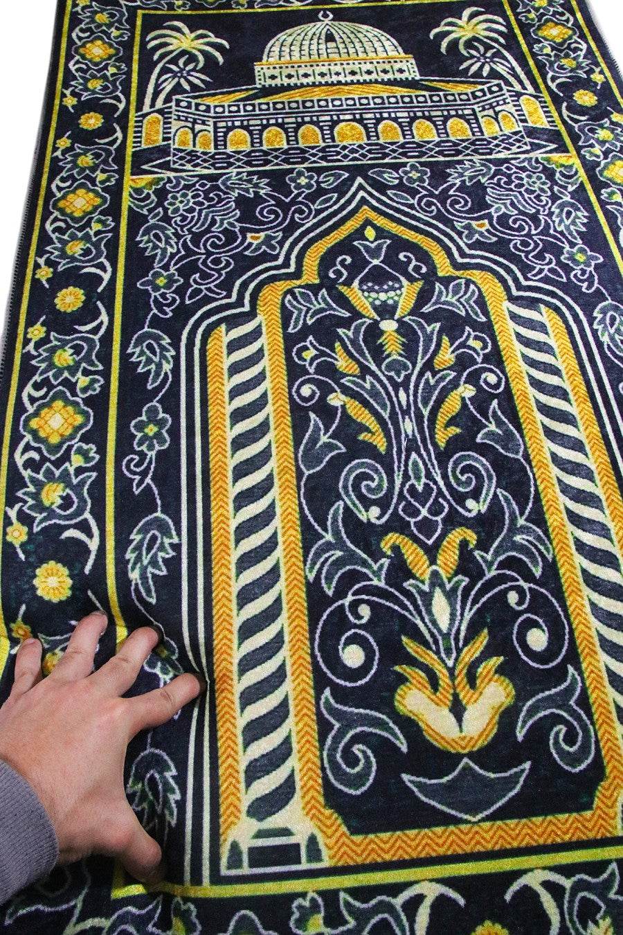 3 CM Süngerli Ortopedik Seccade - Hurma Ağaçlı Medine Temalı Seccade - Carpetella