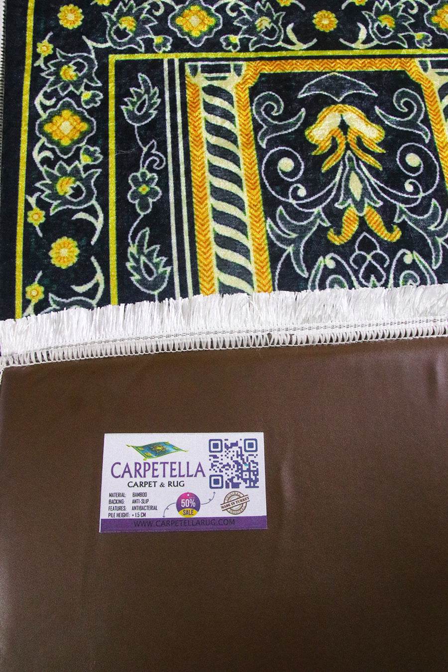 3 CM Süngerli Ortopedik Seccade - Hurma Ağaçlı Medine Temalı Seccade - Carpetella