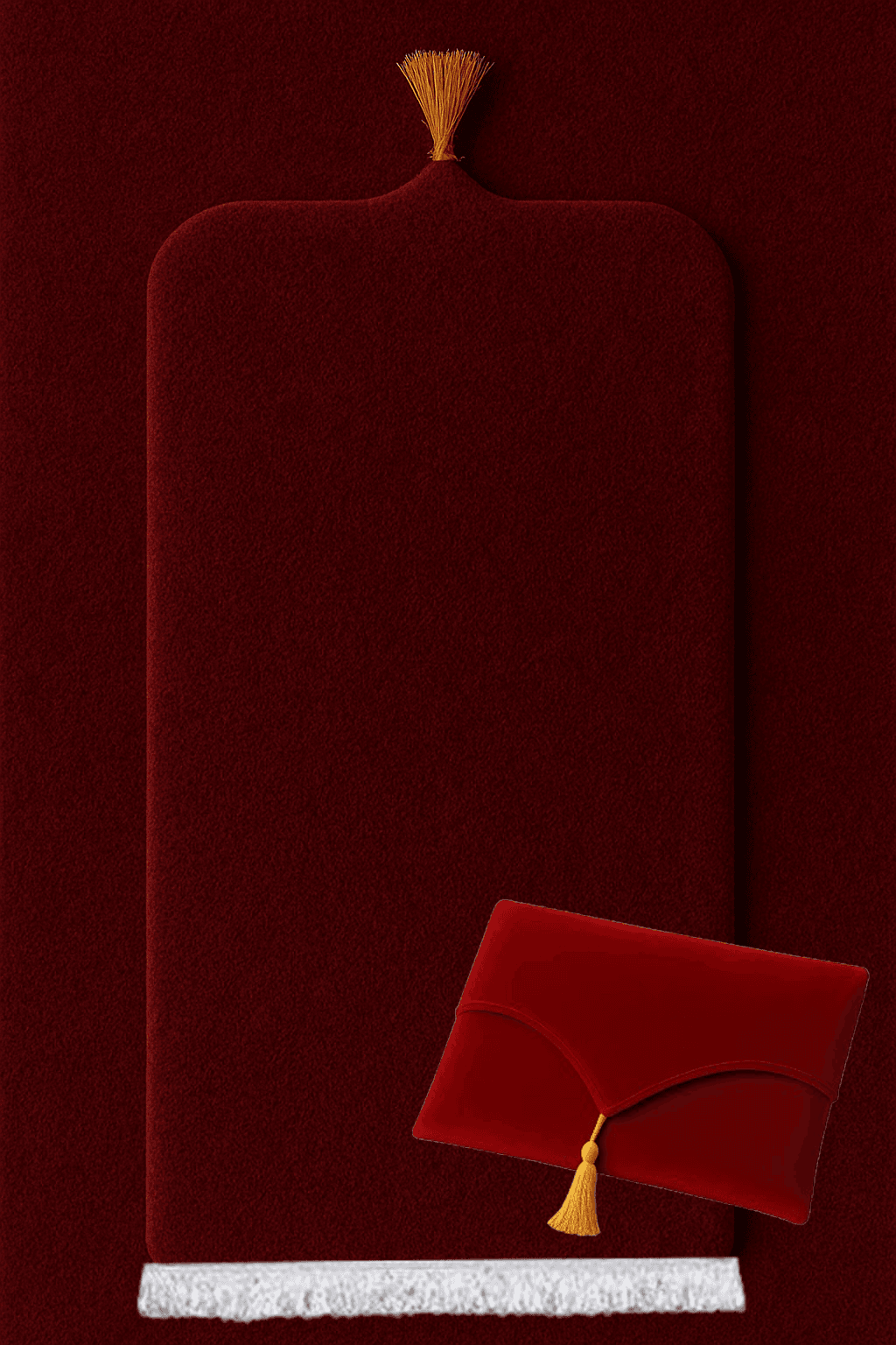 Kadife Bordo Seccade Seti - Çantalı Hediyelik 70x120cm - Carpetella