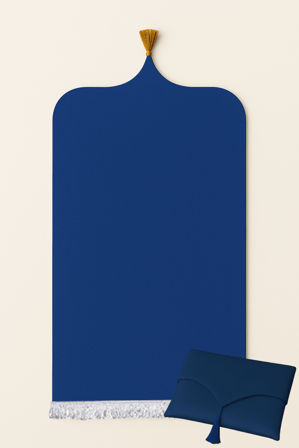 Çantalı Lacivert Deri Seccade Seti Hediyelik Lüks 70x120cm - Carpetella